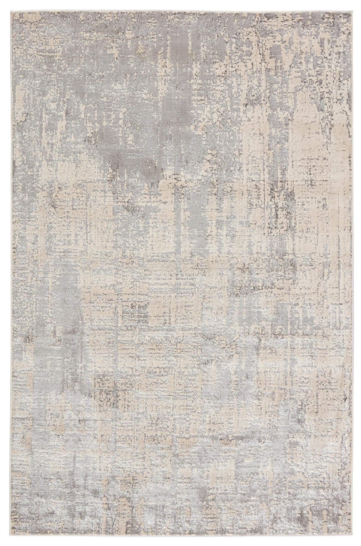 Jaipur Living Calibra Abstract Gray/ Silver Area Rug (6'7"X9'6")