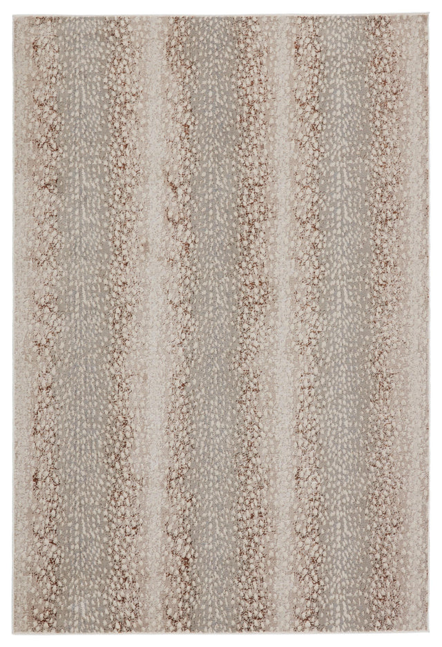 Jaipur Living Catalyst Axis Animal Light Gray / Brown 9'6" x 13' Rug