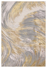 Jaipur Living Zione Abstract Gold/ Gray Area Rug (5'X7'6")