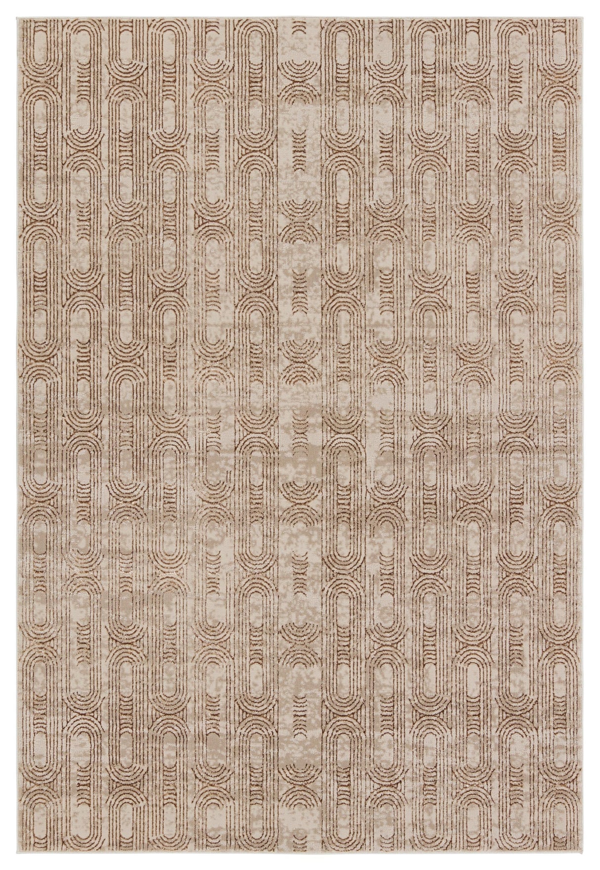 Jaipur Living Catalyst Gimeas Geometric Gold / Beige 9'3" x 13' Rug