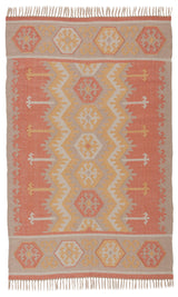 Jaipur Living Desert Emmett Geometric Orange / Beige 3'6" x 5'6" Rug