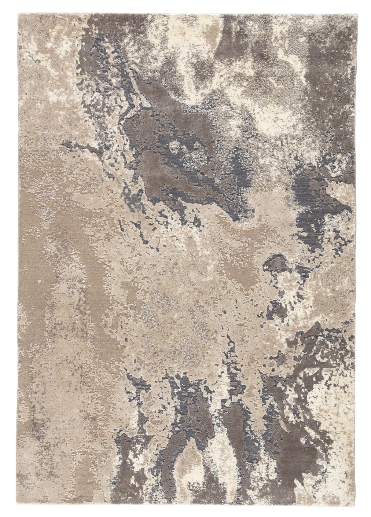 Jaipur Living Delmara Aegean Abstract Gray / Beige 12' x 15' Rug