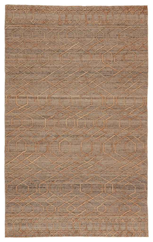 Jaipur Living Emblem Celia Geometric Beige / Gray 8' x 10' Rug