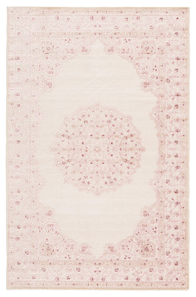 Jaipur Living Fables Malo Medallion Pink / White 6' x 9' Rug
