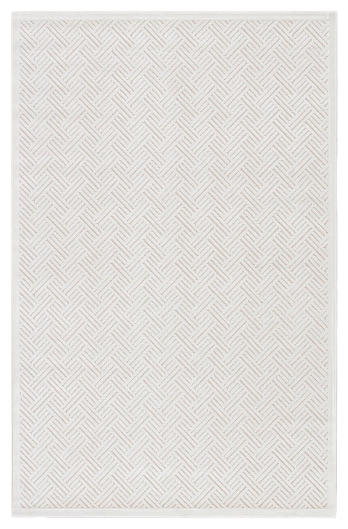Jaipur Living Fables Thatch Geometric White 5' x 7'6" Rug