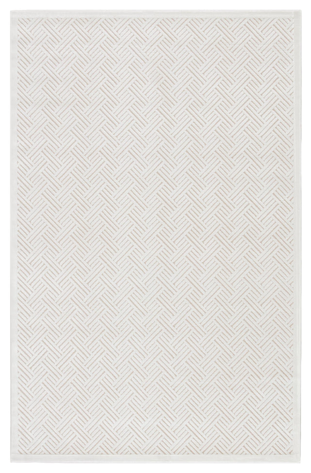 Jaipur Living Fables Thatch Geometric White 5' x 7'6" Rug