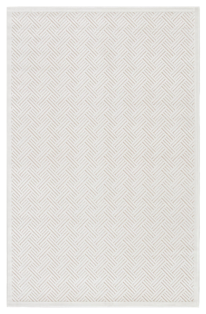 Jaipur Living Fables Thatch Geometric White 5' x 7'6" Rug