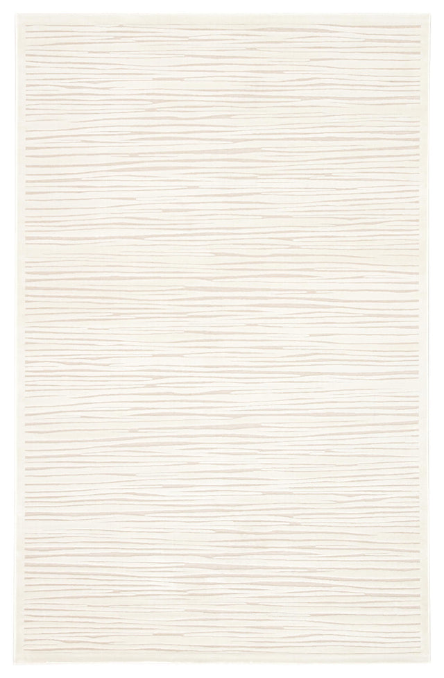 Jaipur Living Fables Linea Abstract White / Ivory 7'6" x 9'6" Rug