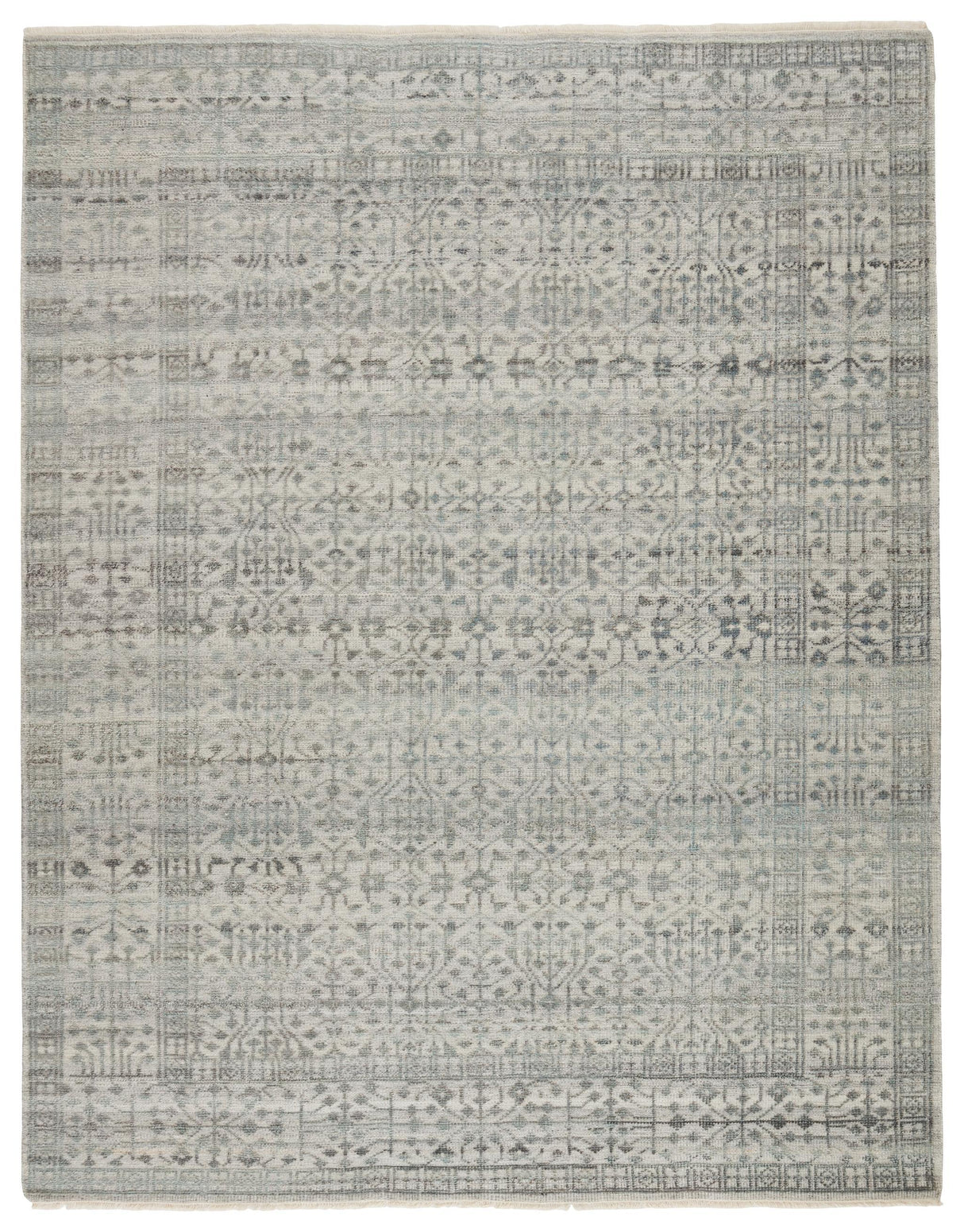 Jaipur Living Gaia Arinna Tribal Gray / Light Blue 9' x 12' Rug