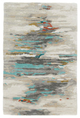 Jaipur Living Genesis Ryenn Abstract Gray / Blue 2' x 3' Rug