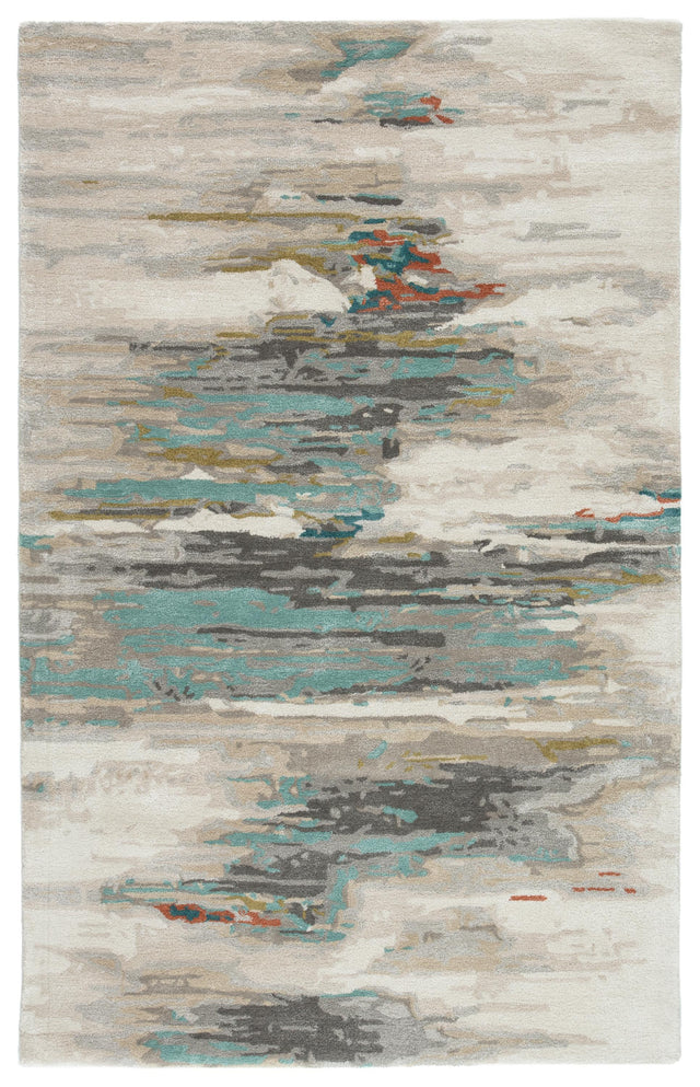 Jaipur Living Genesis Ryenn Abstract Gray / Blue 9' x 13' Rug