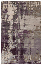 Jaipur Living Genesis Matcha Abstract Gray / Purple 9' x 13' Rug