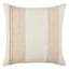 Jaipur Living Acapulco Parque Stripes Tan / Ivory 20" x 20" Pillow