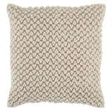 Jaipur Living Madur Textured Light Taupe/ Ivory Pillow Cover (22" Square)