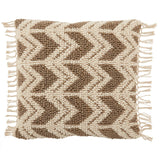 Jaipur Living Takeo Chevron Olive/ Ivory Pillow Cover (22" Square)