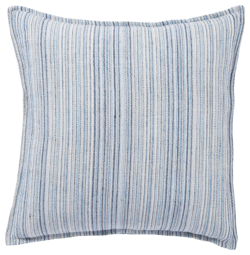 Jaipur Living Burbank Taye Stripes Blue / White 22" x 22" Pillow