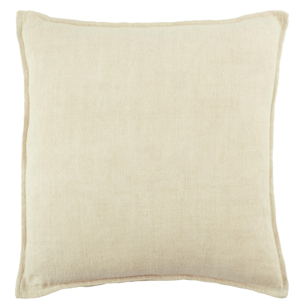 Jaipur Living Blanche Solid Cream Pillow Cover (20" Square)