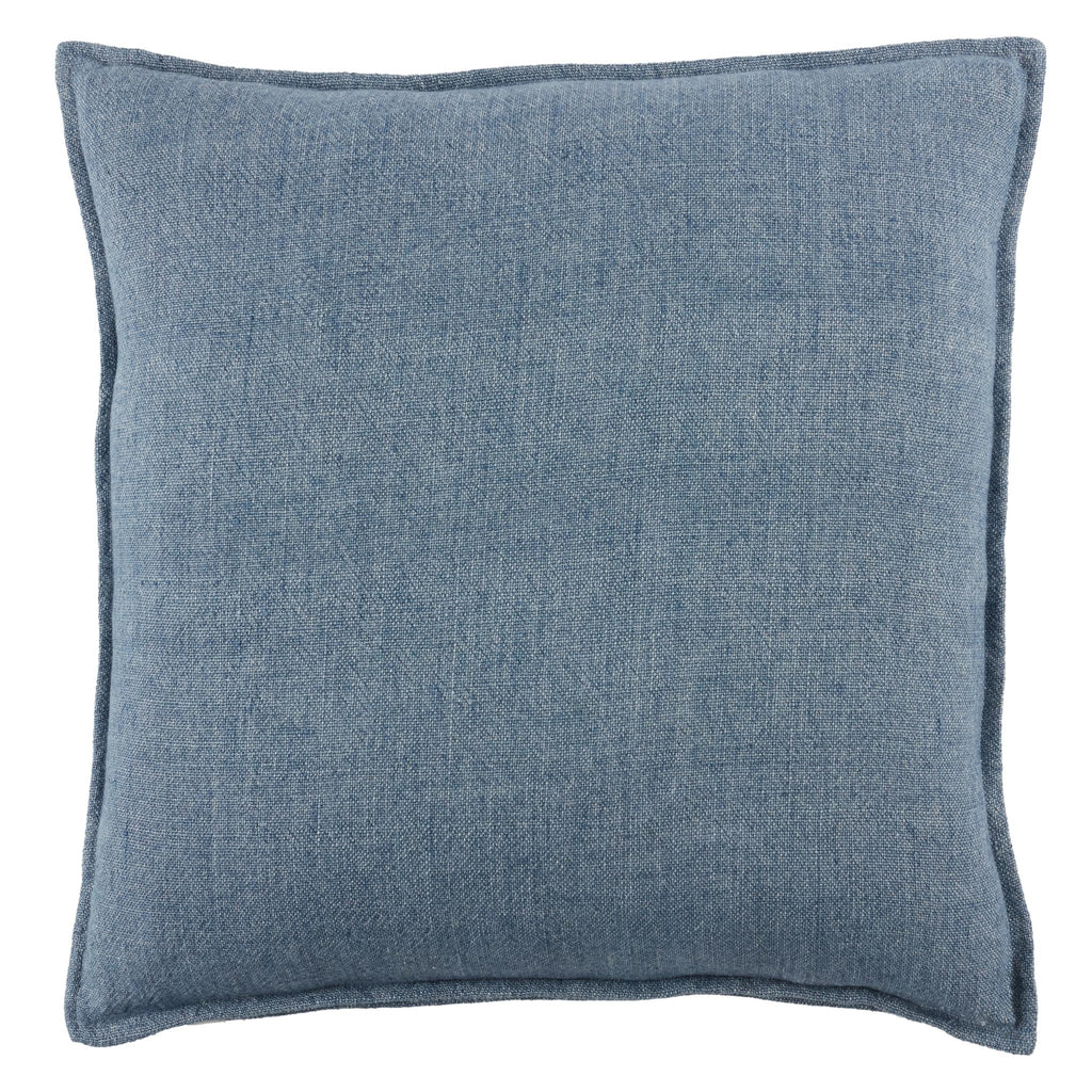 Jaipur Living Blanche Solid Blue Pillow Cover (22" Square)