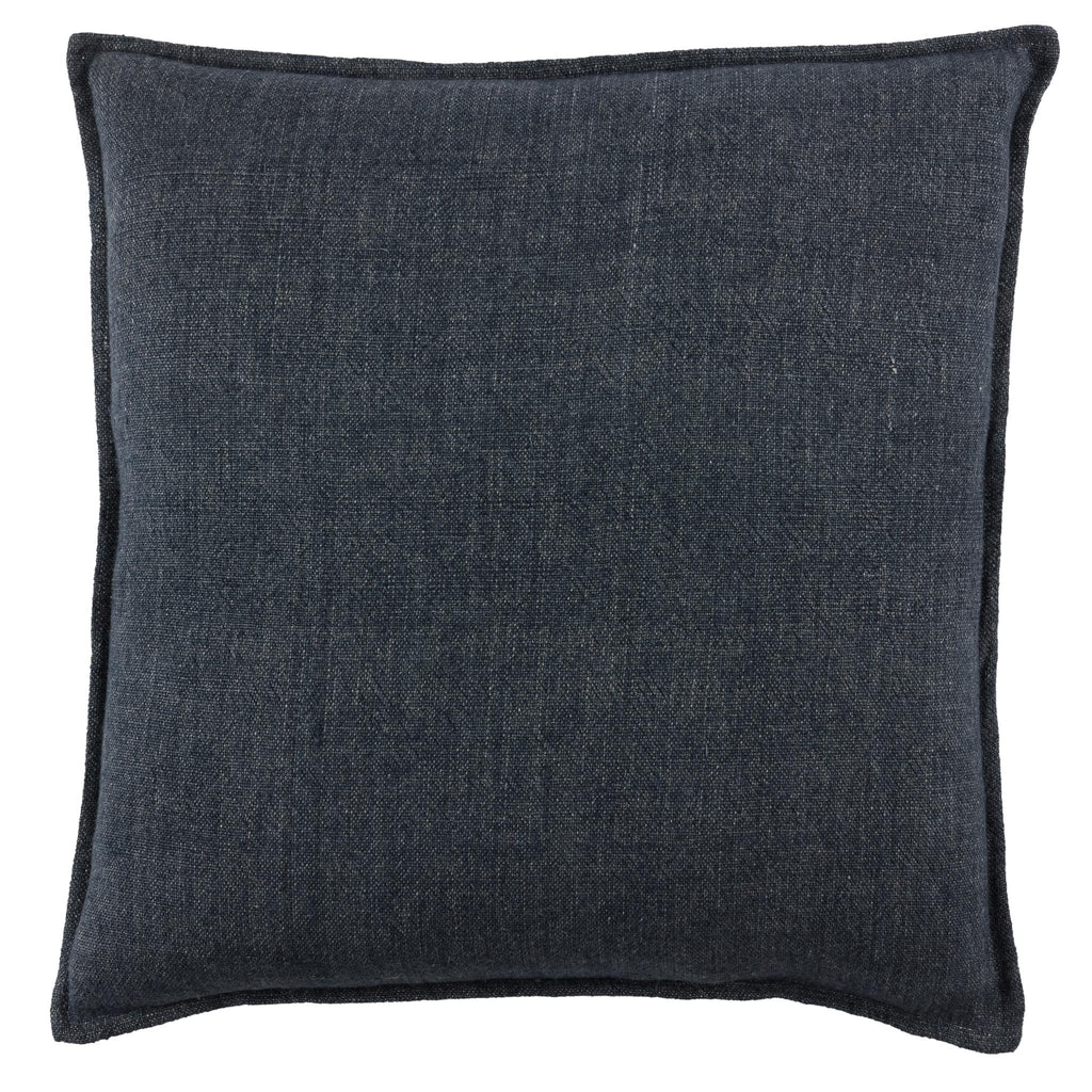 Jaipur Living Blanche Solid Dark Blue Pillow Cover (20" Square)