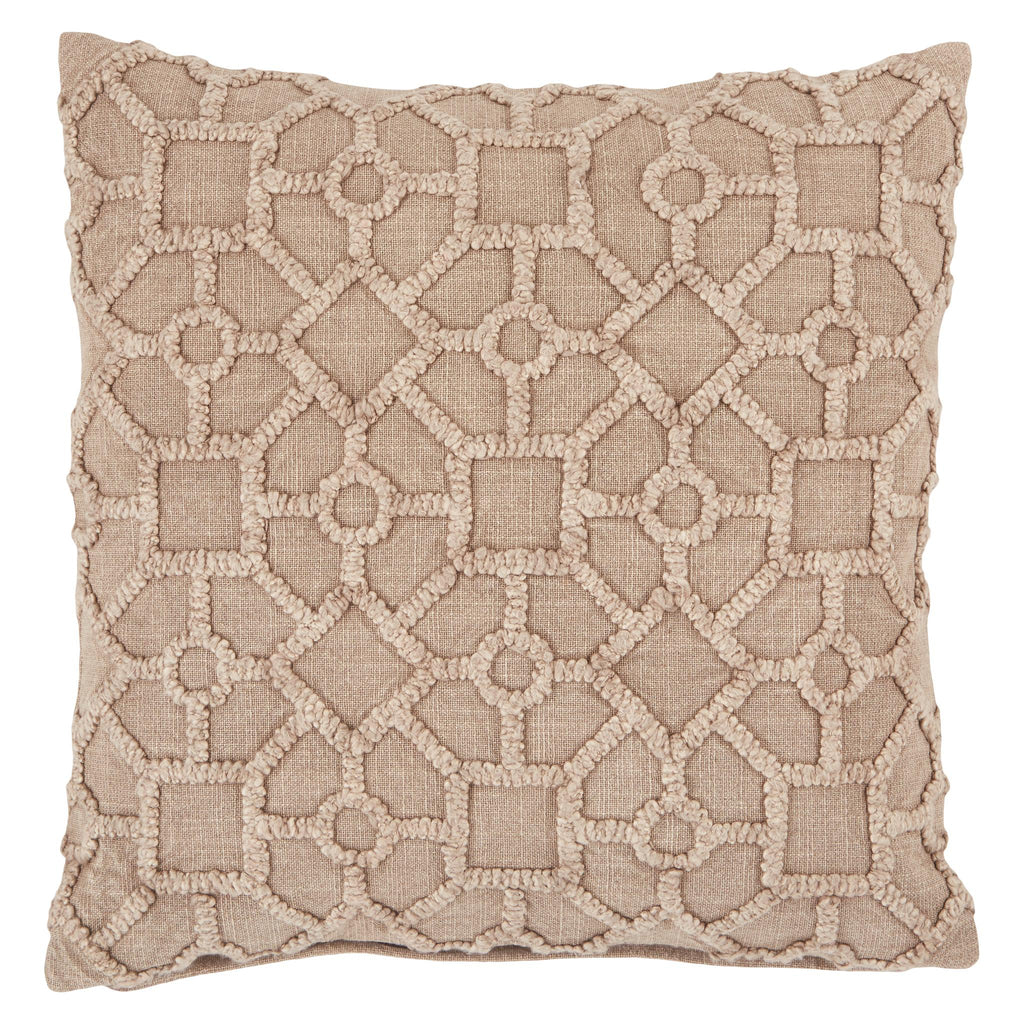 Vibe By Jaipur Living Espanola Trellis Gray Pillow Cover (18" Square)