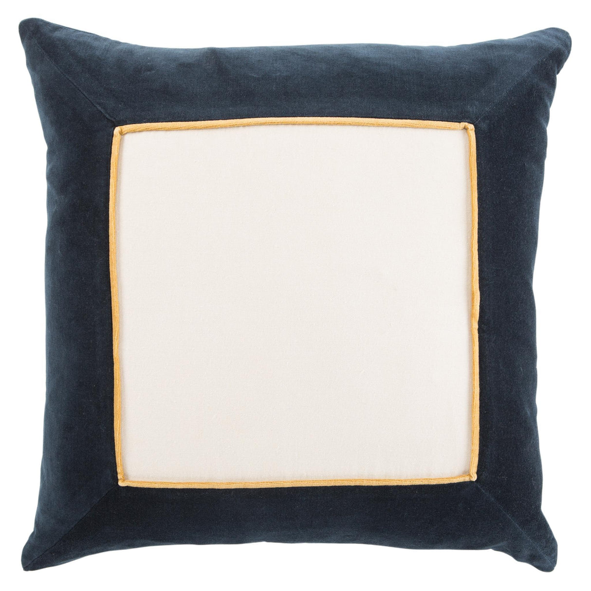 Jaipur Living Emerson Hendrix Border Navy / Cream 22" x 22" Pillow