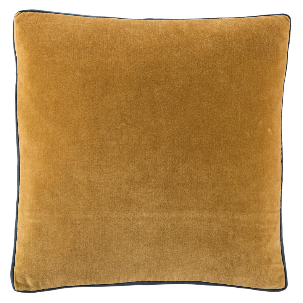 Jaipur Living Emerson Bryn Solid Gold / Navy 18" x 18" Pillow