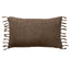 Jaipur Living Jemina Majere Solid Brown 13" x 21" Pillow