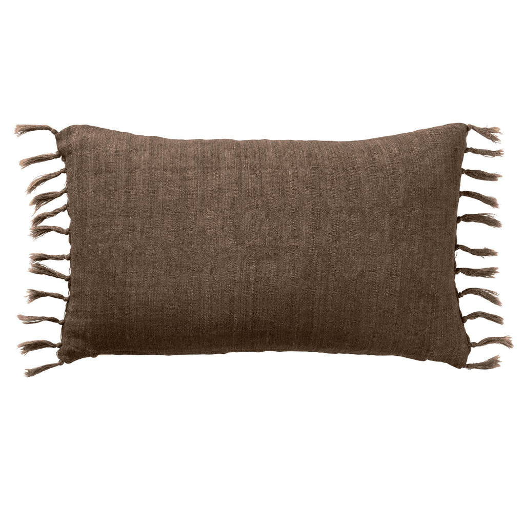 Jaipur Living Jemina Majere Solid Brown 13" x 21" Pillow