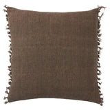 Jaipur Living Jemina Majere Solid Brown 20" x 20" Pillow