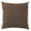 Jaipur Living Jemina Majere Solid Brown 20" x 20" Pillow