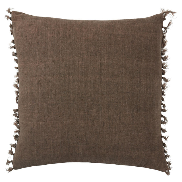 Jaipur Living Jemina Majere Solid Brown 20" x 20" Pillow