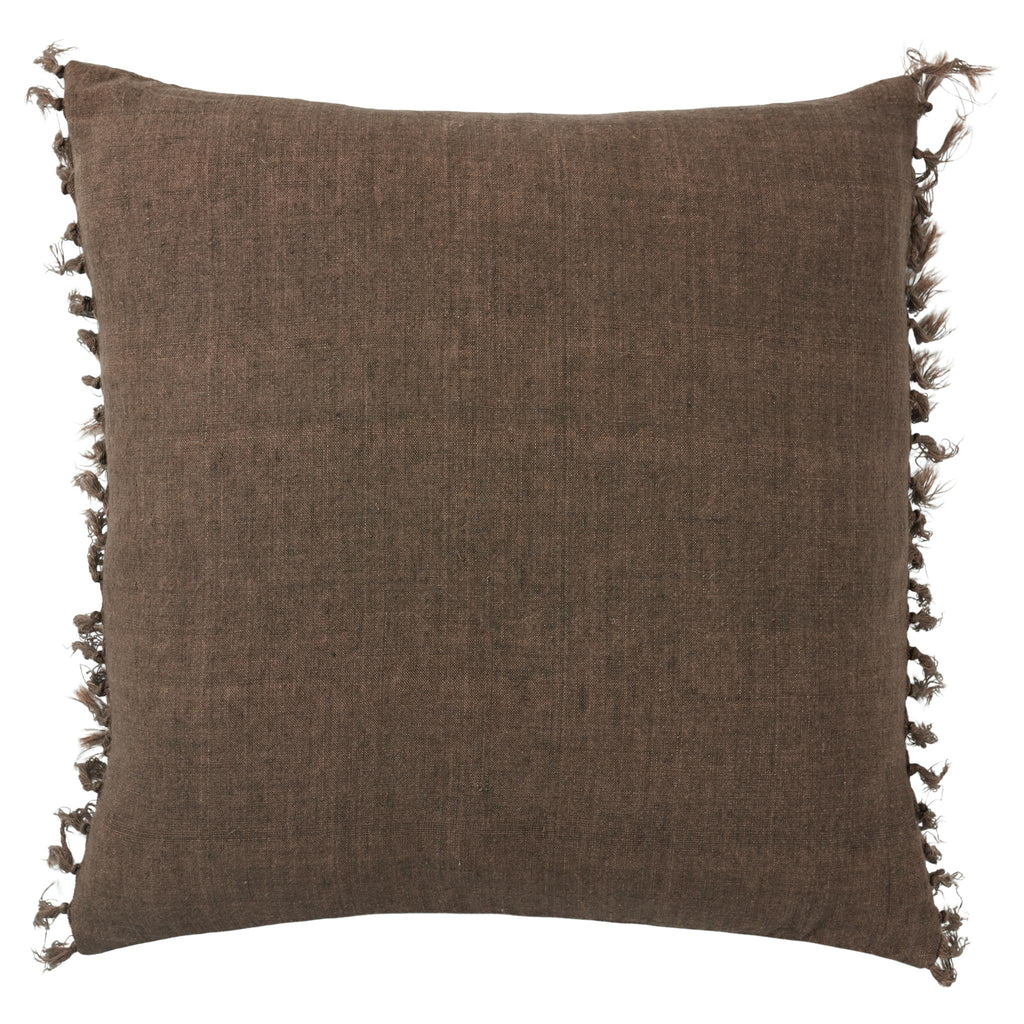 Jaipur Living Majere Solid Brown Down Pillow (20" Square)