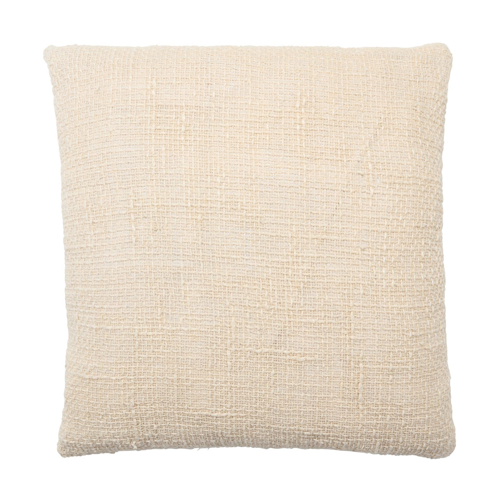 Jaipur Living Tordis Solid Cream Pillow Cover (22" Square)