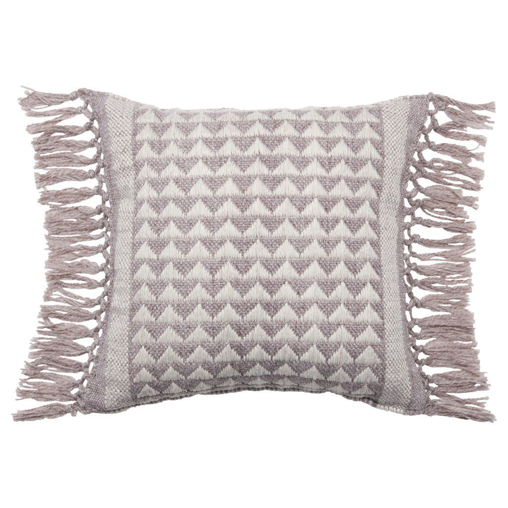 Vibe By Jaipur Living Edris Indoor/ Outdoor Geometric Taupe Pillow Cover (18" Square)