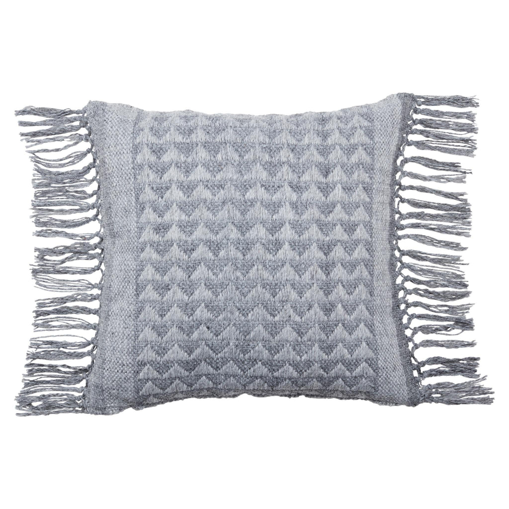 Jaipur Living Liri Edris Geometric Gray 18" x 18" Pillow
