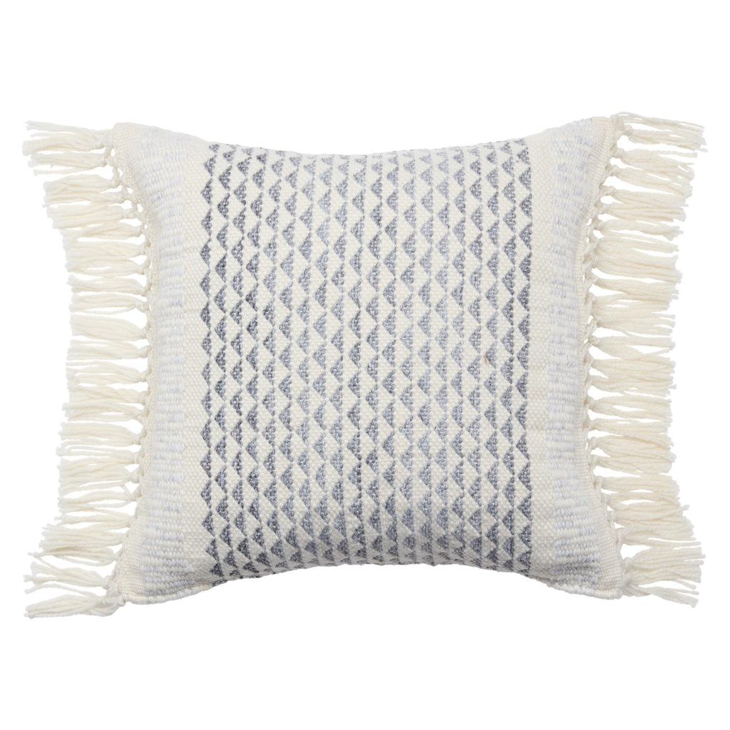 Jaipur Living Liri Haskell Geometric Slate / Ivory 18" x 18" Pillow