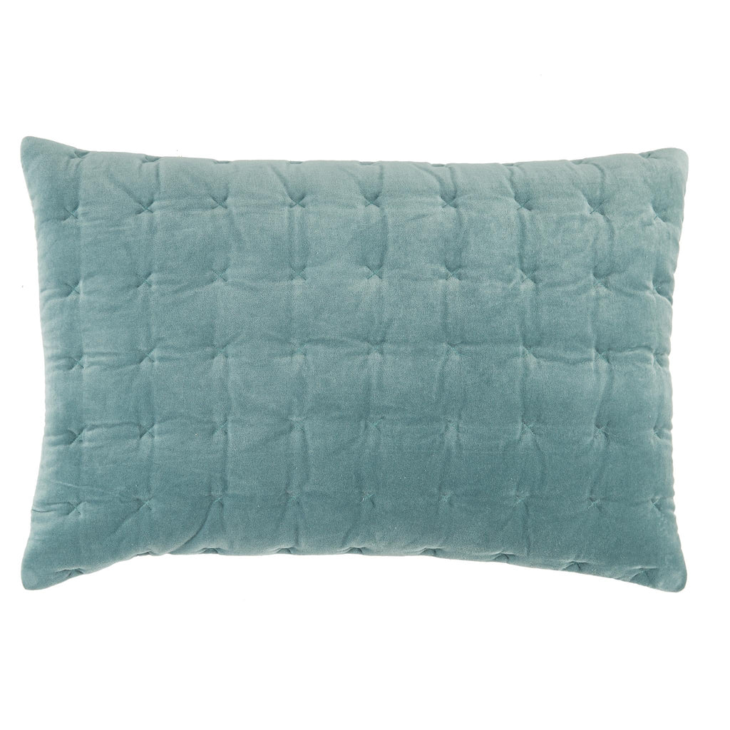 Jaipur Living Winchester Solid Blue Pillow Cover (16"X24" Lumbar)