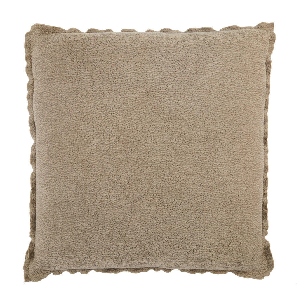 Jaipur Living Warrenton Solid Taupe Pillow Cover (26" Square)