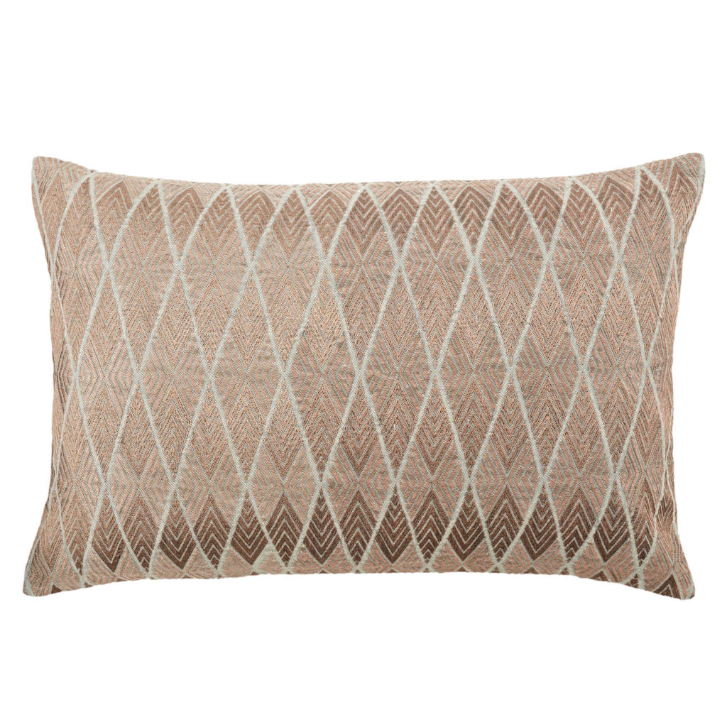 Jaipur Living Lexington Milton Geometric Bronze / Gray 16" x 24" Pillow