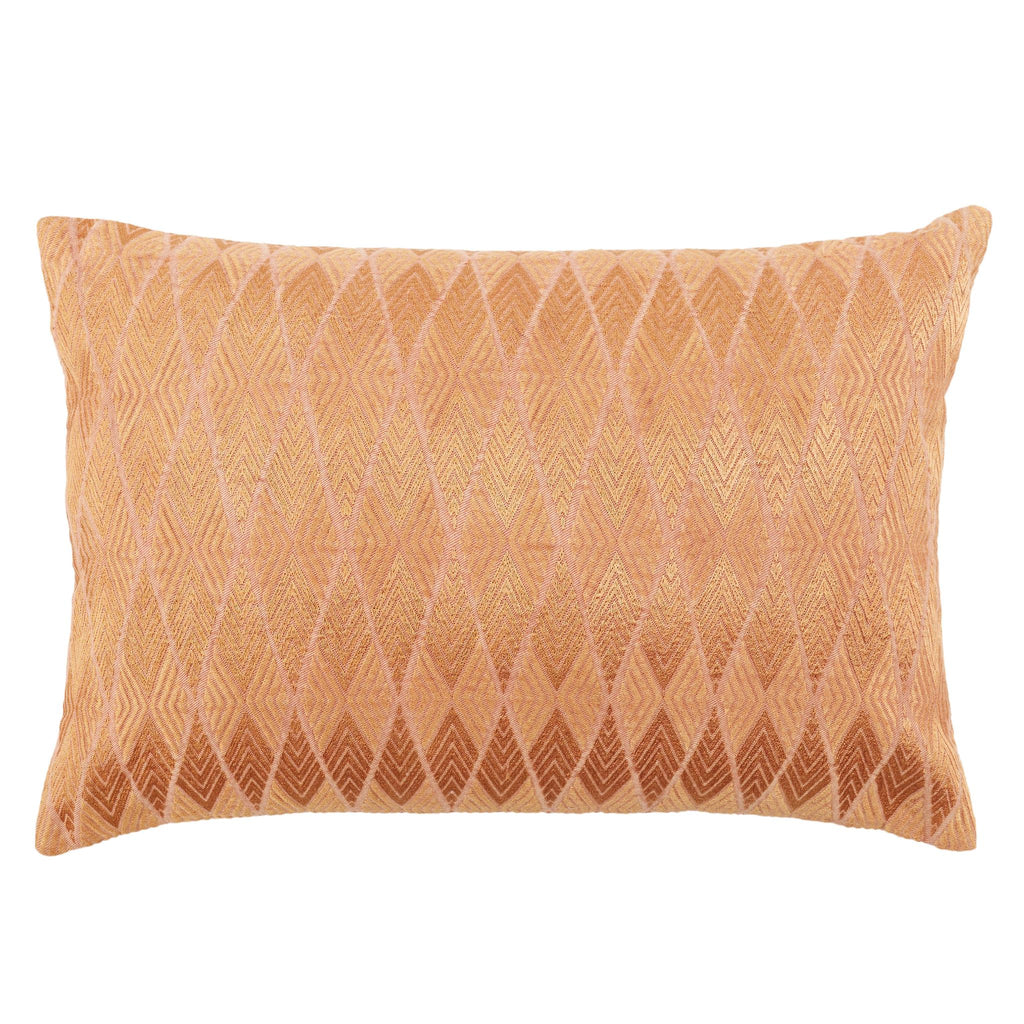Jaipur Living Milton Geometric Rose/ Terracotta Pillow Cover (16"X24" Lumbar)