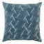 Jaipur Living Nouveau Jacques Geometric Blue / Silver 22" x 22" Pillow
