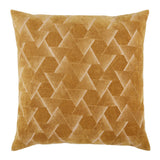 Jaipur Living Jacques Geometric Gold/ Silver Pillow Cover (22" Square)