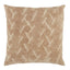Jaipur Living Nouveau Jacques Geometric Beige / Silver 22" x 22" Pillow