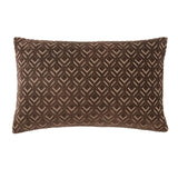 Jaipur Living Nouveau Colinet Trellis Dark Taupe / Silver 13" x 21" Pillow