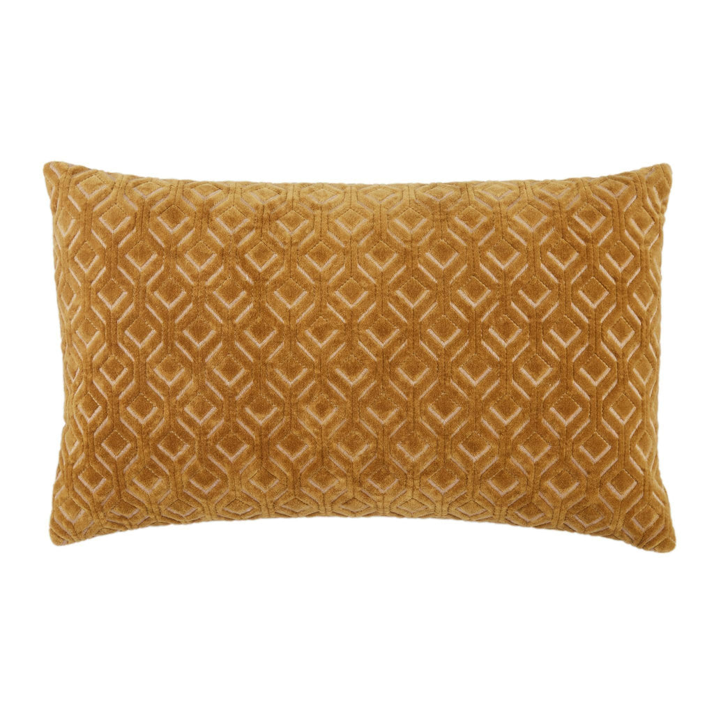 Jaipur Living Nouveau Colinet Trellis Gold / Silver 13" x 21" Pillow