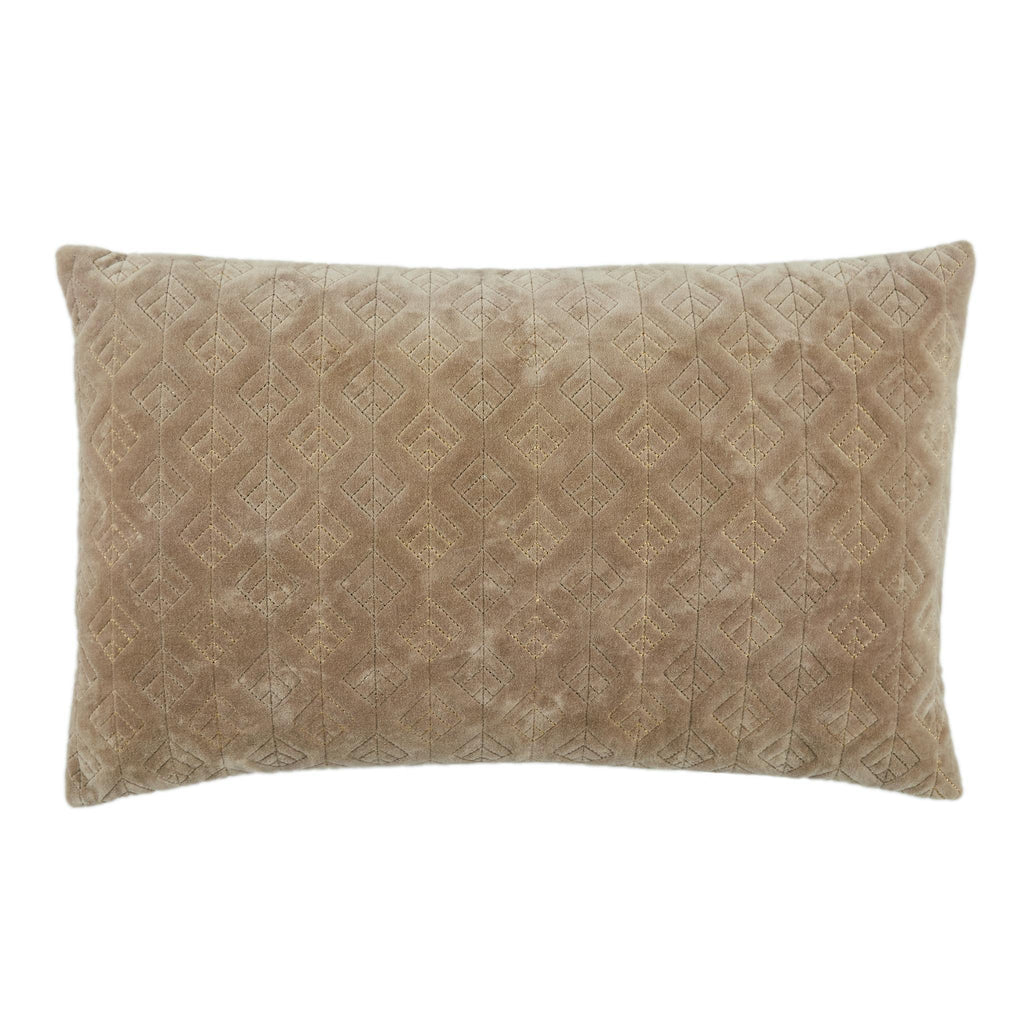 Jaipur Living Nouveau Dakon Trellis Beige 13" x 21" Pillow