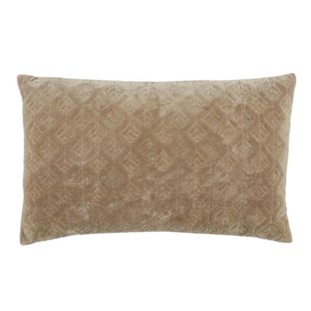 Jaipur Living Dakon Trellis Beige Pillow Cover (13"X21" Lumbar)