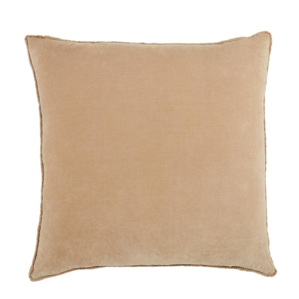 Jaipur Living Nouveau Sunbury Solid Beige 26" x 26" Pillow