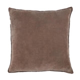 Jaipur Living Nouveau Sunbury Solid Dark Taupe 26" x 26" Pillow