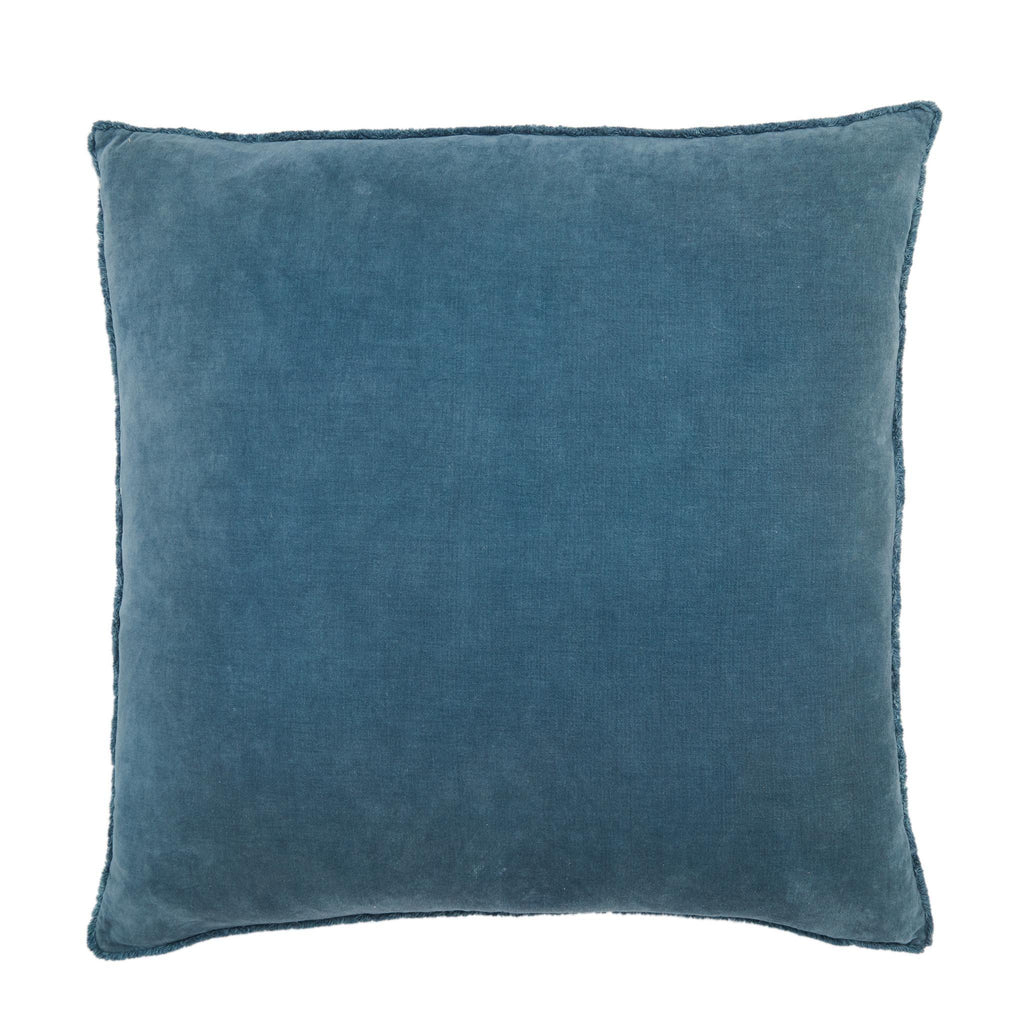 Jaipur Living Nouveau Sunbury Solid Blue 26" x 26" Pillow
